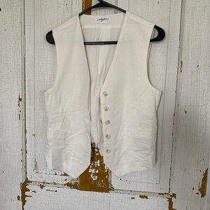 Carly Jean Los Angeles White Vest